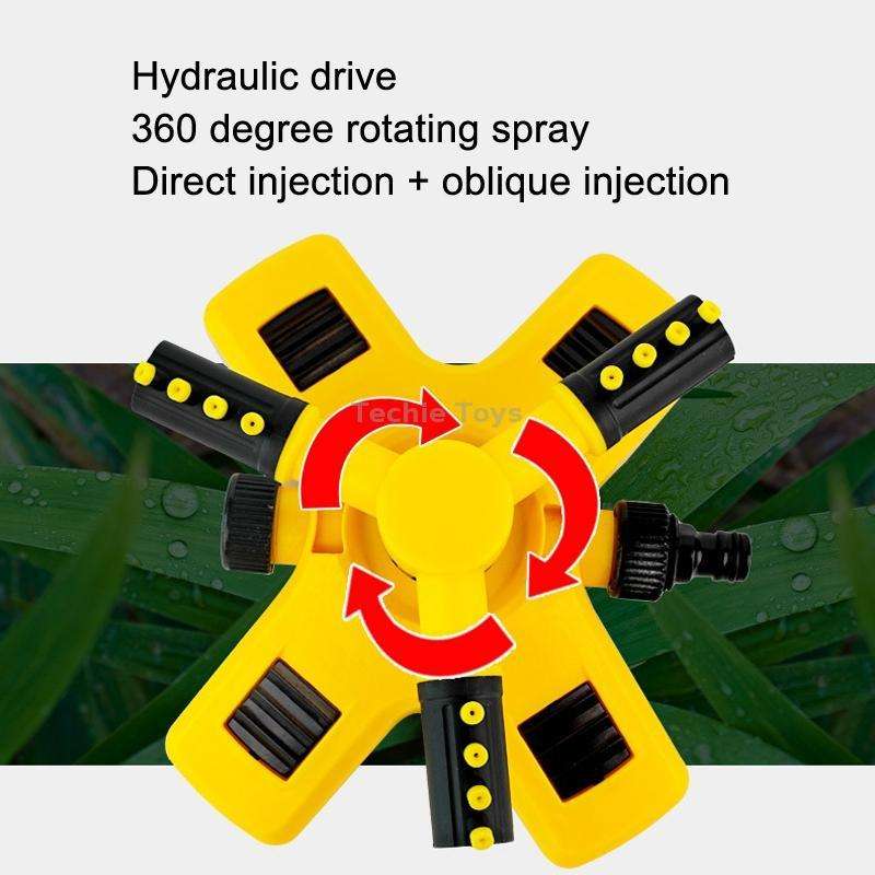 360 Degrees Rotating Watering Device, Style: With 1 inch Connector