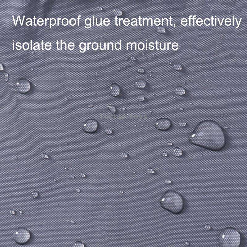Outdoor Tent Mats Thickened Oxford Cloth Waterproof Picnic Mat, Size: 140x210cm(Black)