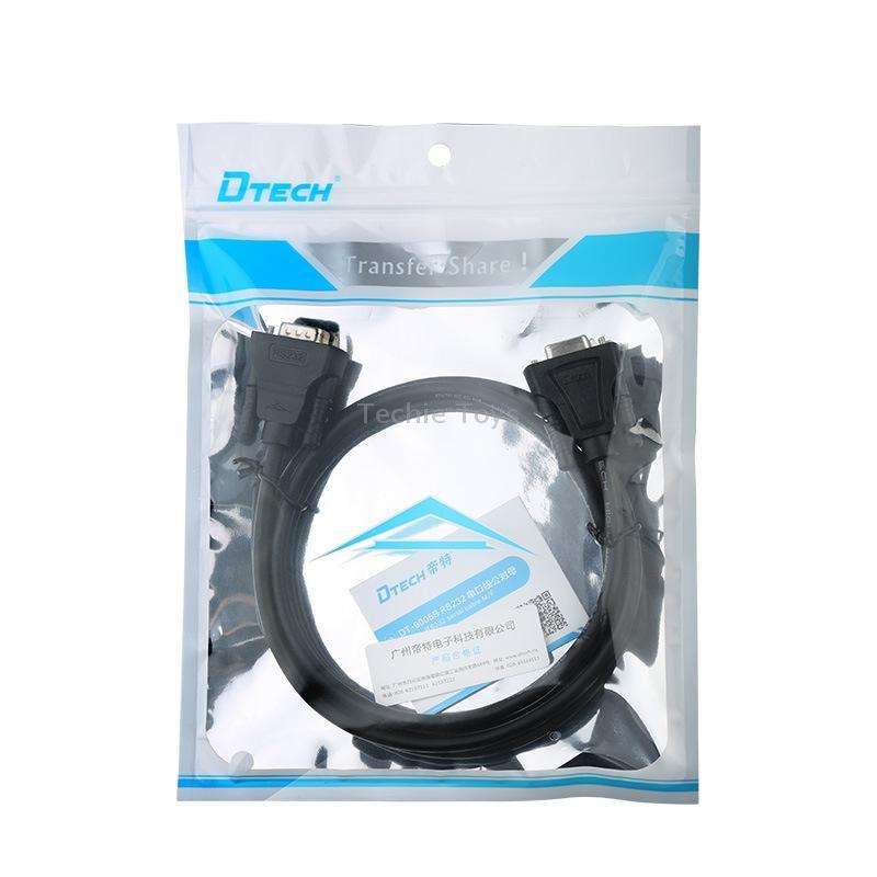 DTECH RS232 Serial Direct Line DB9 Extension Line Male to Female 5m