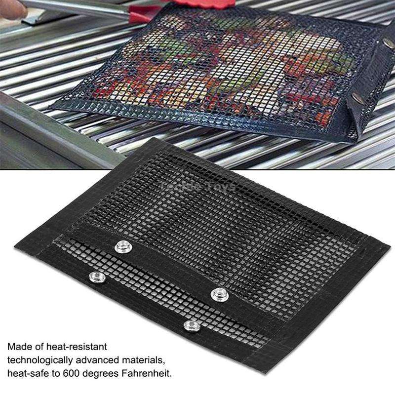 Vc005 BBQ Non-Stick Mesh Grilling Bag, Size: Black (40 x 30cm)