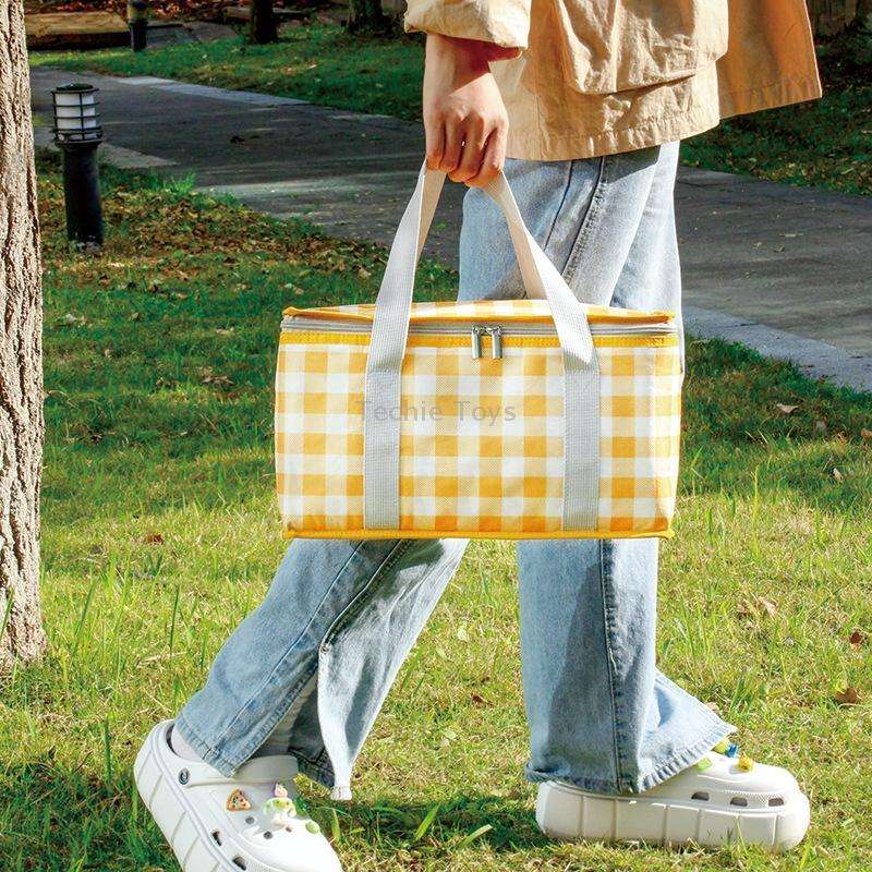 JY2209 Camping Moistureproof Portable Picnic Basket Set, Spec: Yellow White