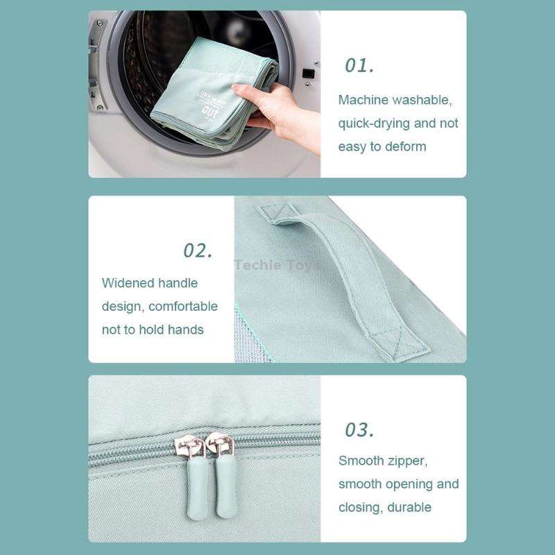 RH2203 6 In 1 Travel Portable Storage Bag Set Without Suitcase(Yellow)