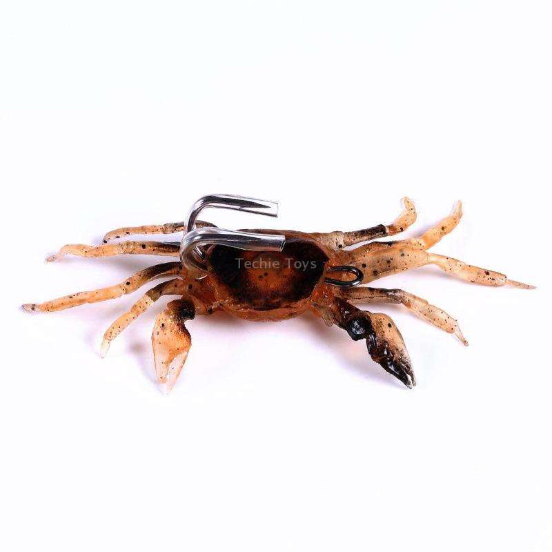 3 PCS HENGJIA SO068 Submerged Crab Hook Anti-hanging Bottom Ice Fishing Bait, Color: 10cm 30g Orange