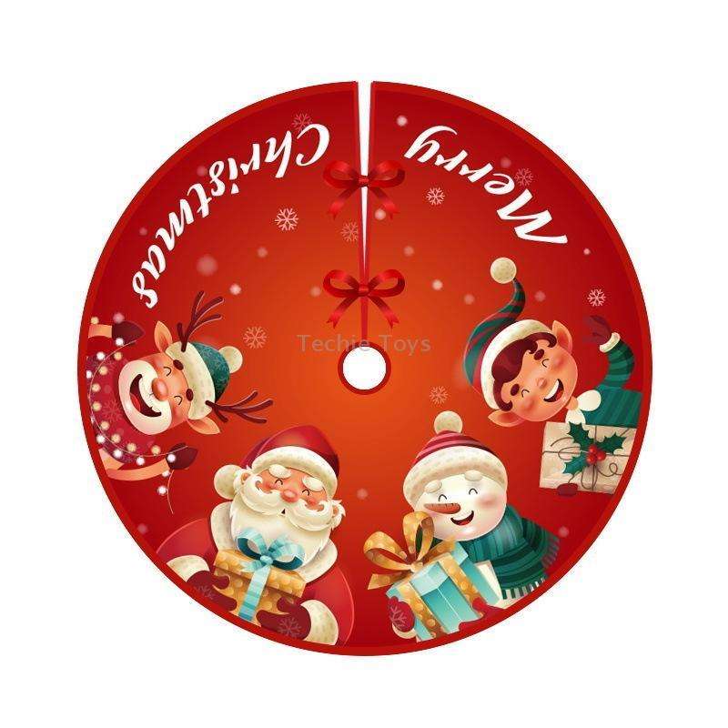 Christmas Tree Skirt Carpet Tree Bottom Cover Cloth Mat(006)