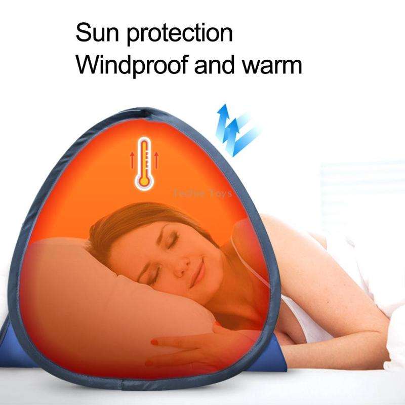 Indoor and Outdoor Automatic Quick Opening Sunshade Headrest Tent, Size: M 70x50x45cm(Watermelon)