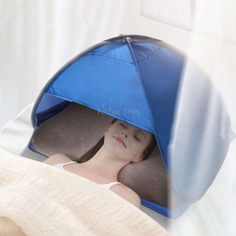 Indoor and Outdoor Automatic Quick Opening Sunshade Headrest Tent, Size: M 70x50x45cm(Watermelon)