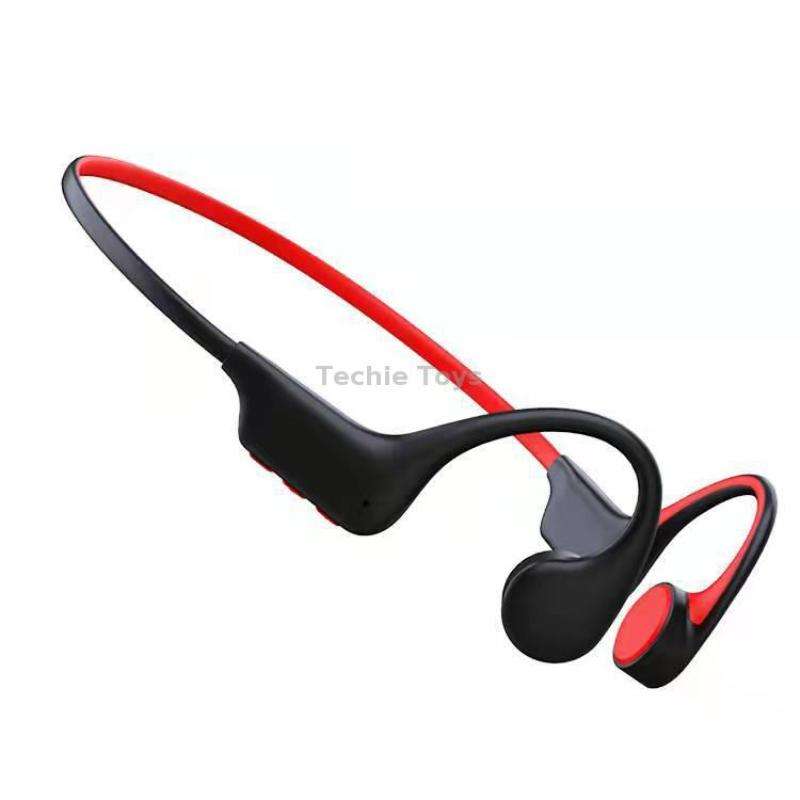 GCRT-X6 Earhook Bone Conduction Sports Bluetooth Headphones(Black)