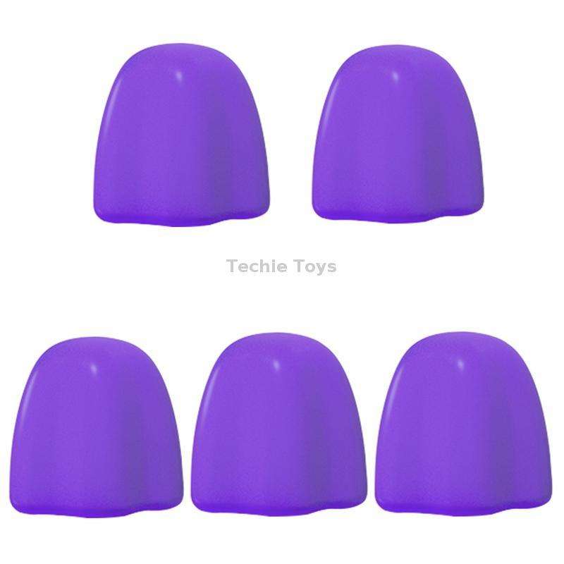 5 PCS Manual Silicone Self-Sealing Toothpaste Cap Aid(Purple)