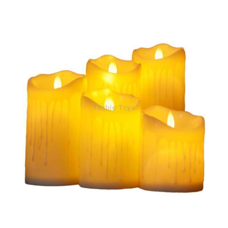 LED Electronic Candle Lights Halloween Christmas Decoration Props, Size: 7.5x10cm(Plastic Tears Cand