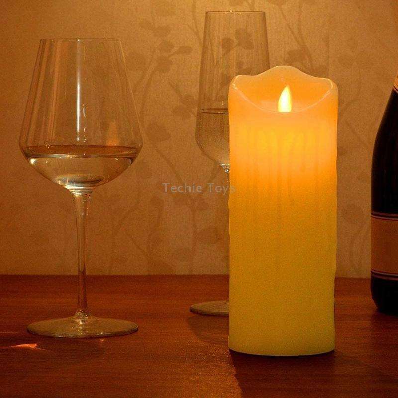 LED Electronic Candle Lights Halloween Christmas Decoration Props, Size: 7.5x10cm(Plastic Tears Cand