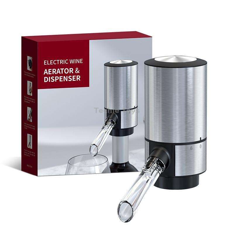 Electric Red Wine Decanter Dispenser,Style: Stainless Steel