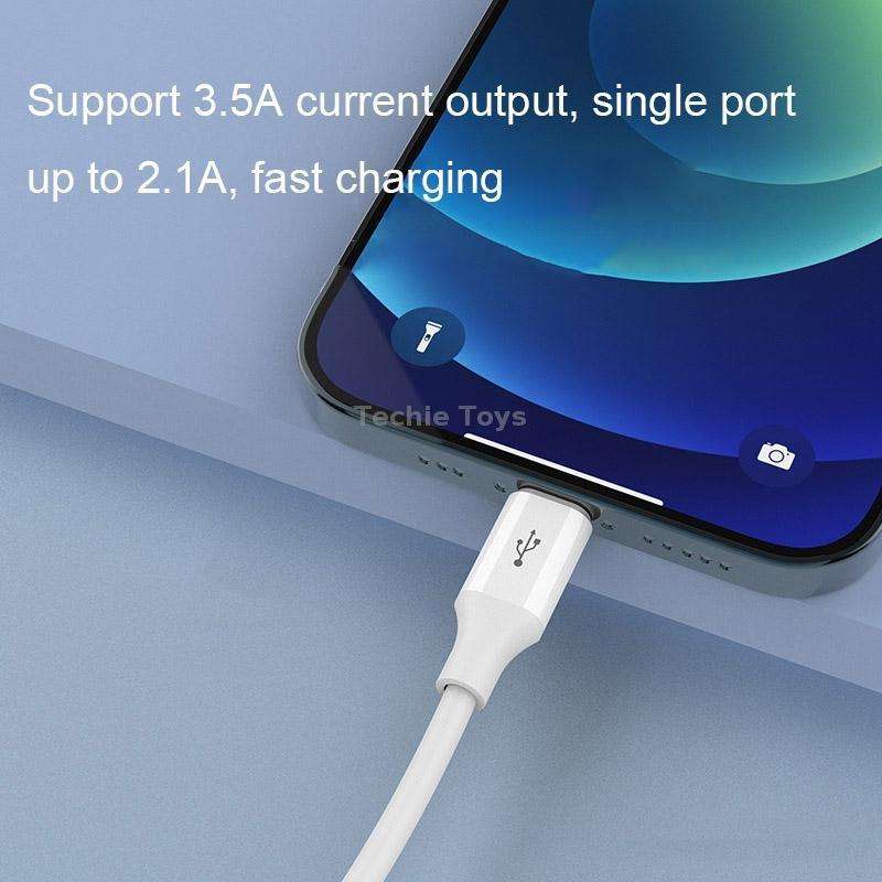 ROMOSS CB251V 3.5A USB To 8 Pin+Type-C+Micro USB 3 In 1 Charging Cable, Length: 0.6m