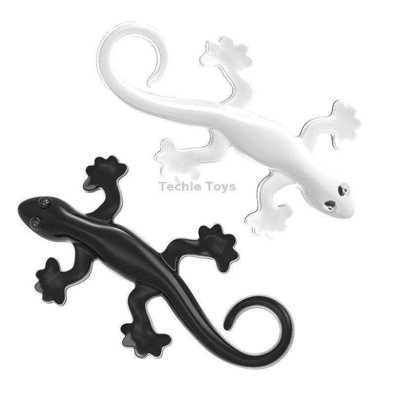 Anti-static Gecko 3D Stereo Car Sticker Decorative Stickers(Black)
