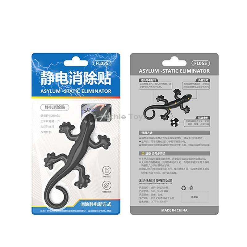 Anti-static Gecko 3D Stereo Car Sticker Decorative Stickers(Black)