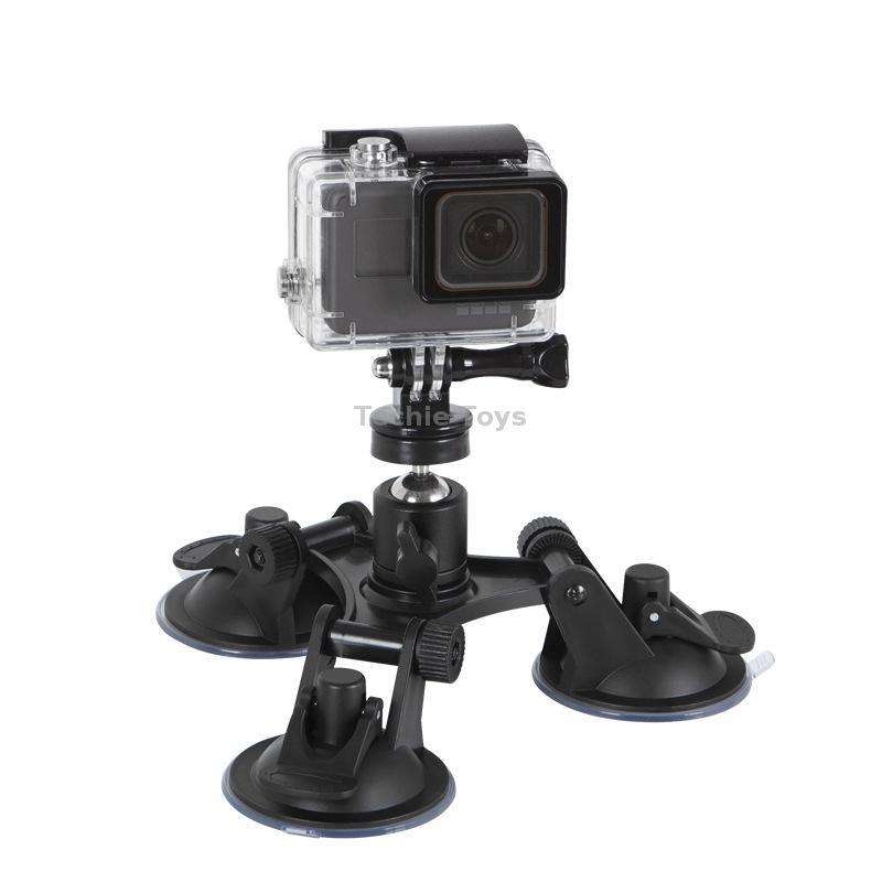 Car General Purpose Vehicle Bracket Suction Cup Fixed Glass Video Shooting Base, Shape: Suction Cup+
