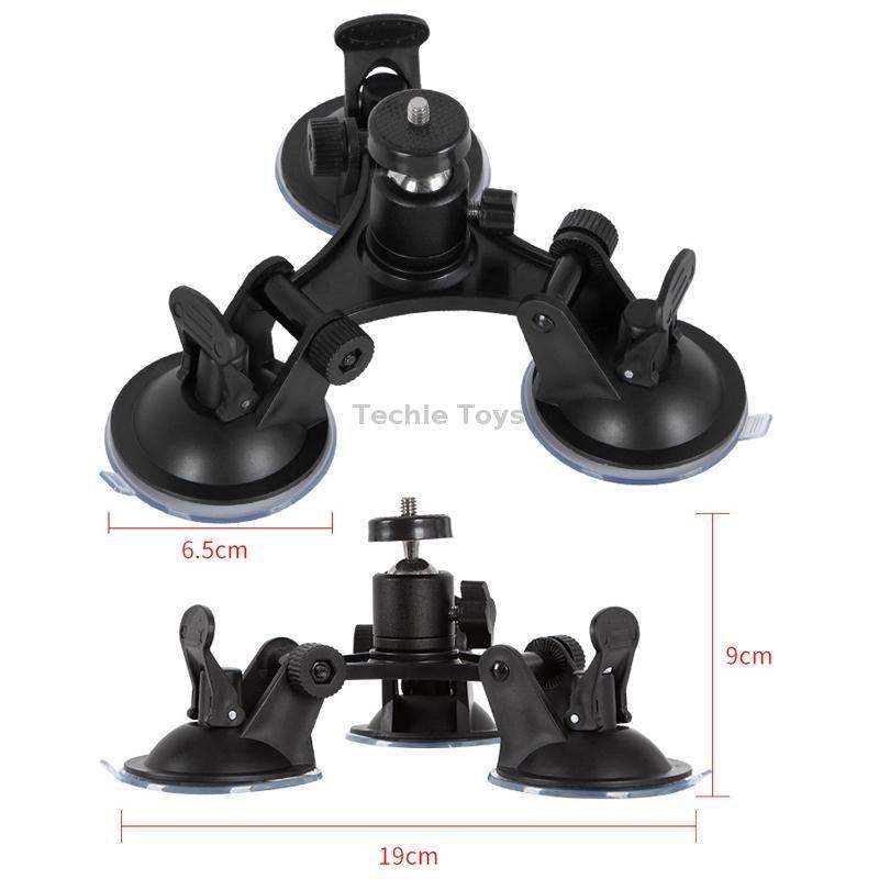 Car General Purpose Vehicle Bracket Suction Cup Fixed Glass Video Shooting Base, Shape: Suction Cup+