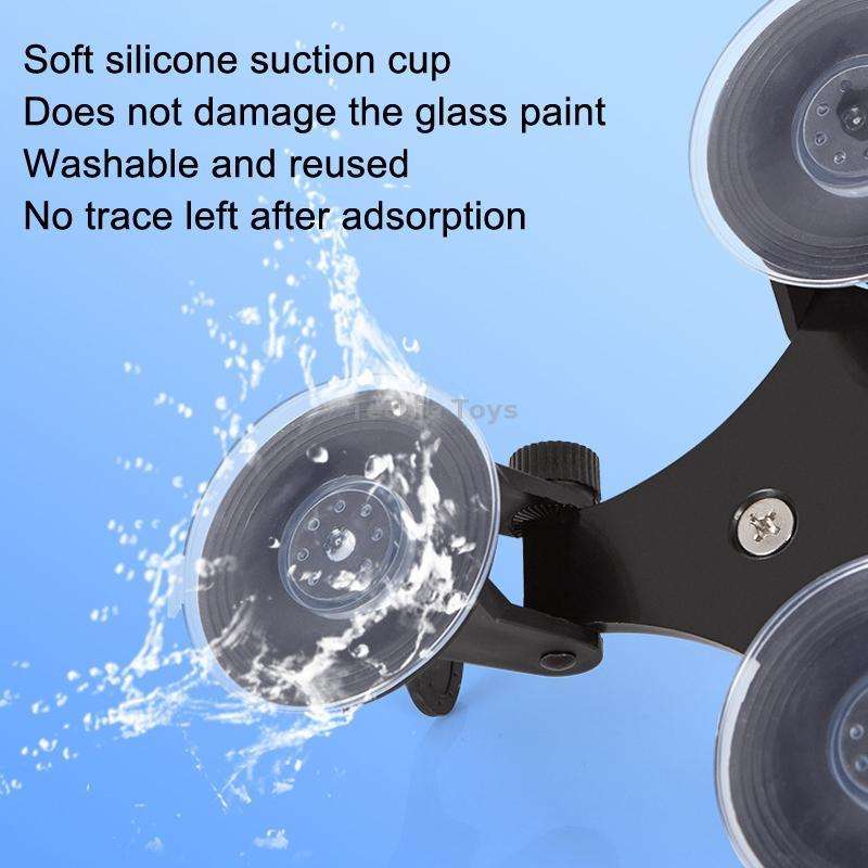 Car General Purpose Vehicle Bracket Suction Cup Fixed Glass Video Shooting Base, Shape: Suction Cup+