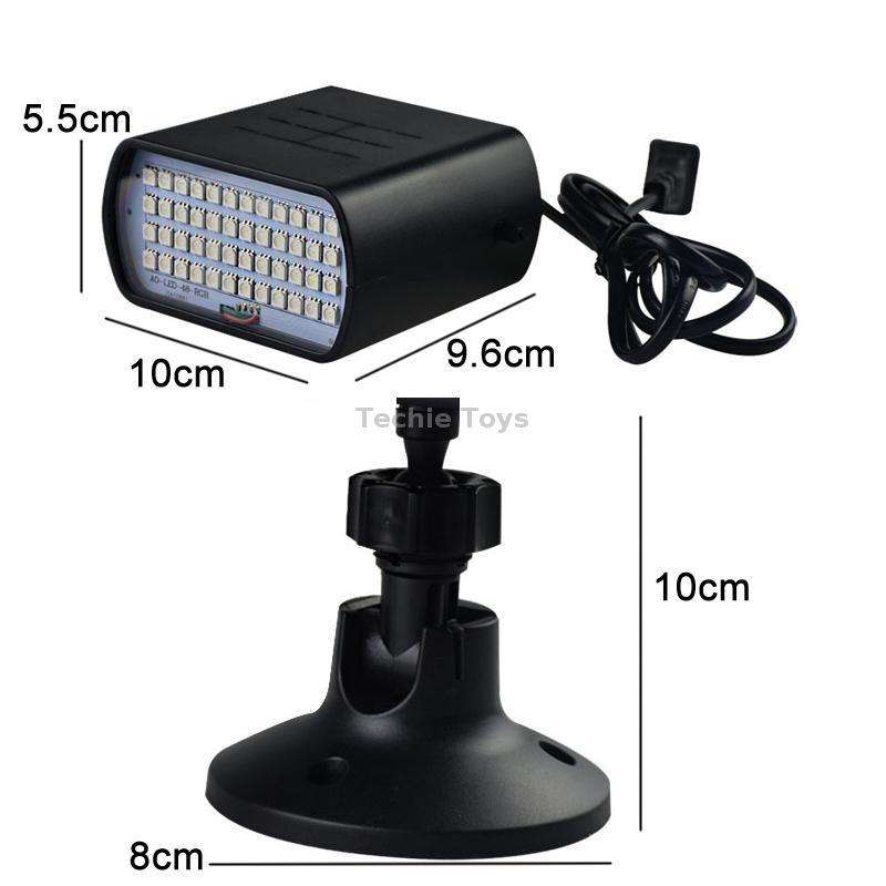 13W 48 LED Full Color Strobe Lights Bar Party Decoration Strobe Stage Lights(US Plug)