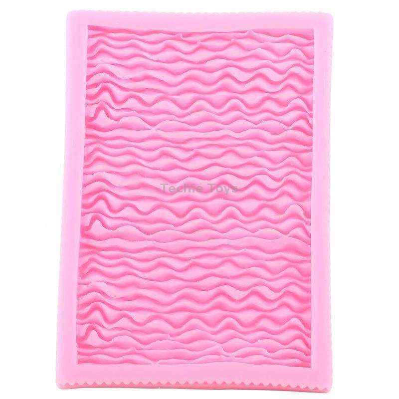 CC562 Food Grade Fondant Silicone Mold Pleated Skirt Cake Decorating Tool