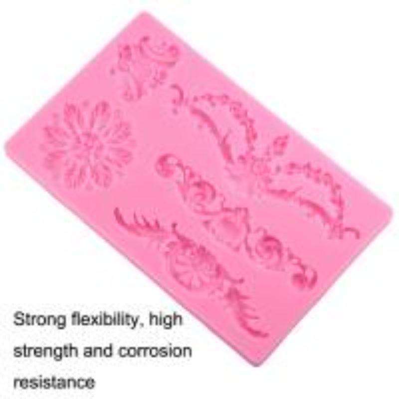 CF394 Cake Border Floral Fondant Silicone Mold