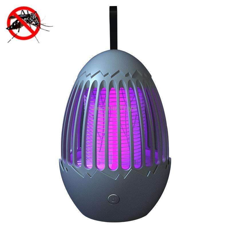 L01 Portable Electric Shock Mosquito Killer Lamp Home Outdoor Photocatalyst Fly Killer(Gray)