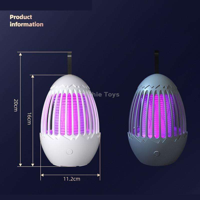 L01 Portable Electric Shock Mosquito Killer Lamp Home Outdoor Photocatalyst Fly Killer(Gray)