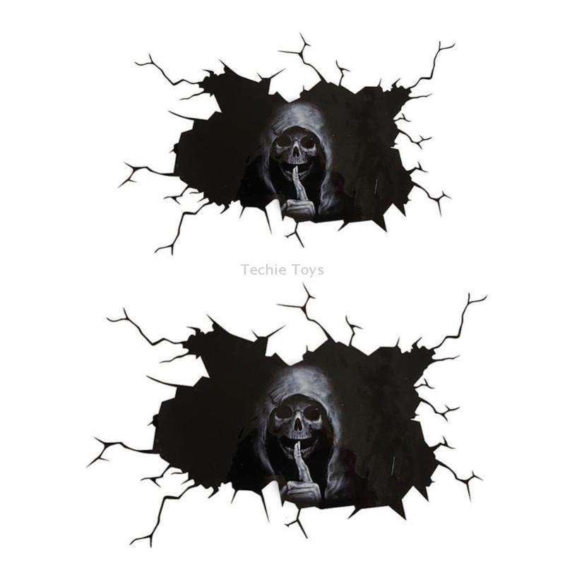 5PCS Halloween Horror Skull Car Window Sticker, Size:, Color: 30x20cm