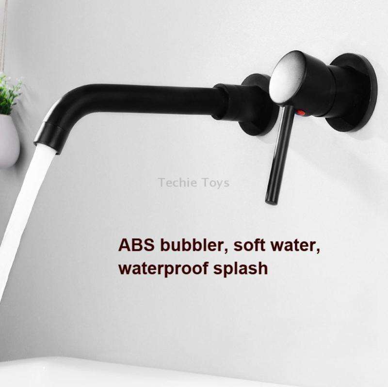 In-wall Hidden Concealed Faucet Hot and Cold Copper Mixing Valve, Specification: Silver Conjoined