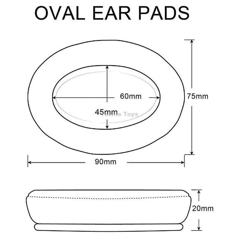 1 Pair For JBL E55BT Headphone Cover Foam Cover(Black)