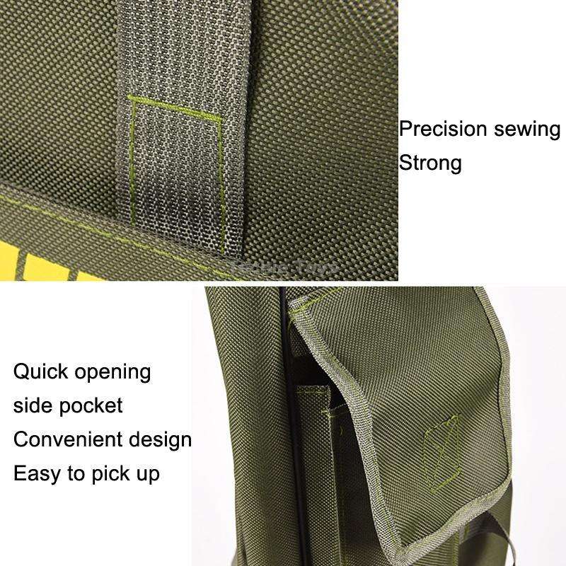 LEO 27746 Folding Fishing Rod Bag Long Fishing Gear Soft Bag, Length: 1m Black