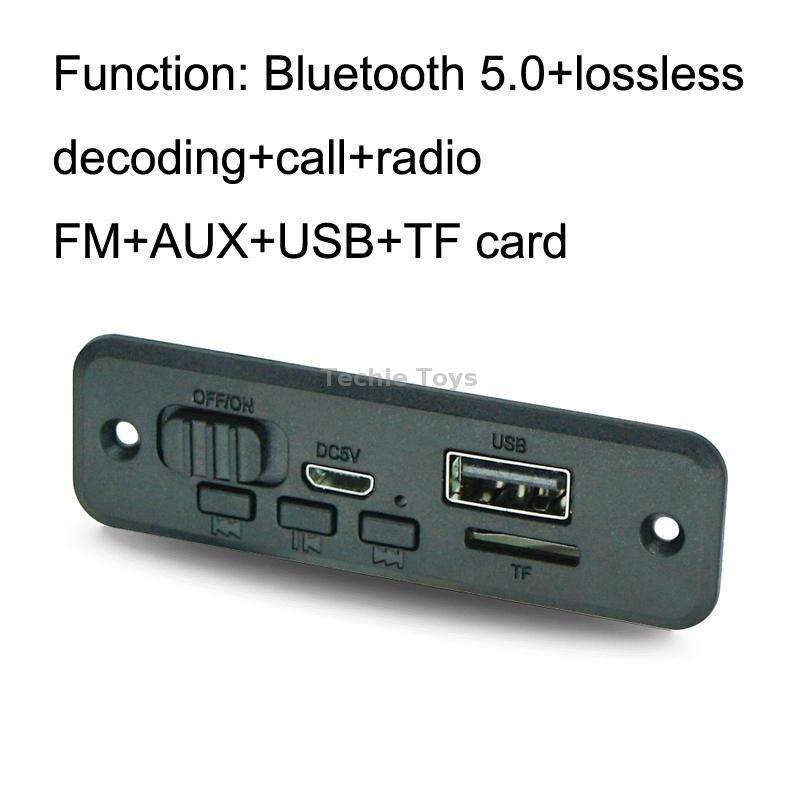 JQ-D102BT With Amplifier Recording Calls MP3 Bluetooth Decoder Board Module(Black)
