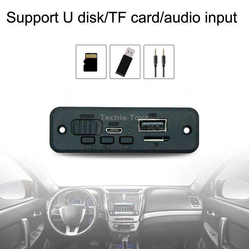 JQ-D102BT With Amplifier Recording Calls MP3 Bluetooth Decoder Board Module(Black)