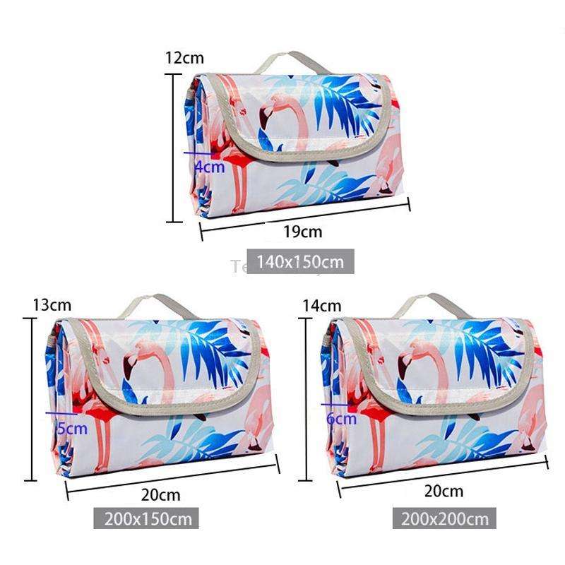 Spring Outing Portable Moisture-proof Picnic Mat Outdoor Tent Campground Mat, Size: 150x200cm(Blue)