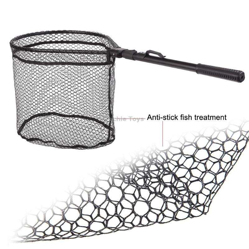 LEO 27984 Aluminum Alloy Quick Folding Fishing Net(Black)