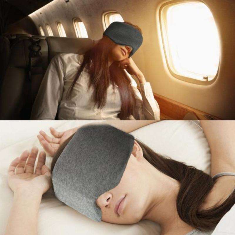 Oversized Cotton Breathable Blackout Sleep Eye Mask(Black)