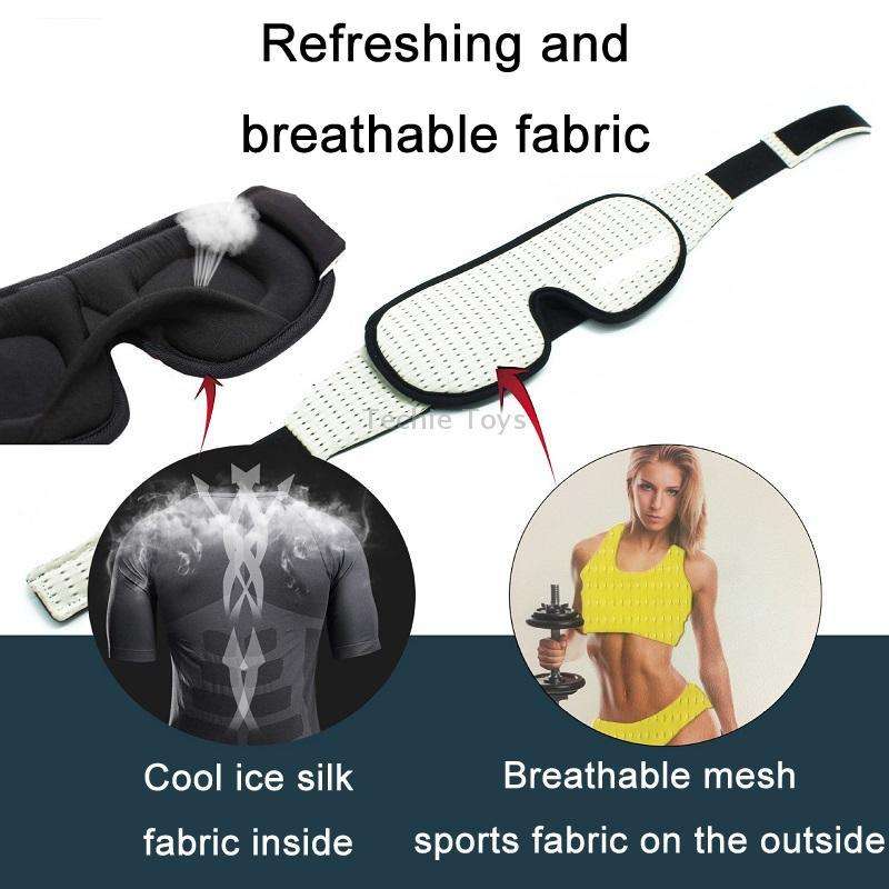 3D Breathable Shading Eye Protection Sleep Eye Mask(Black)