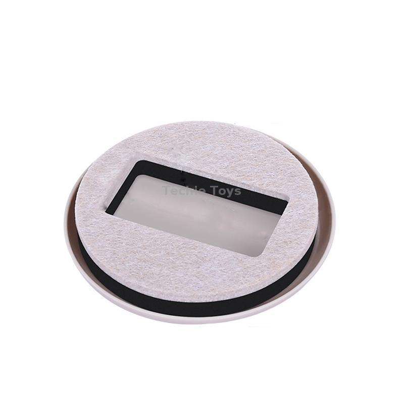 5 PCS Computer Seat Pulley Holder Chair Roller Non-slip Pad(Round Bean Color Plastic Bottom)