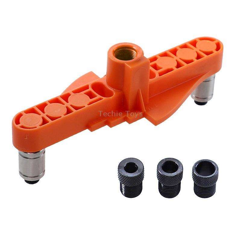 DIY Woodworking Hole Locator Self-Centering Marker, Model: Orange