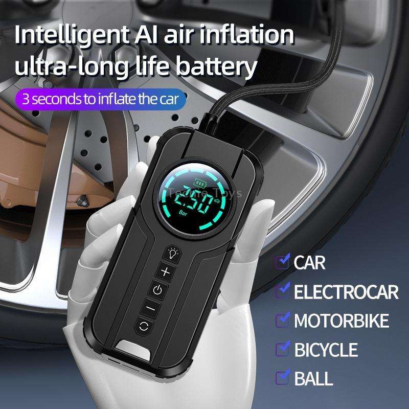 YX1819 Car Wired Portable Air Pump Electric Vehicle Tire High Power Inflator(Black)