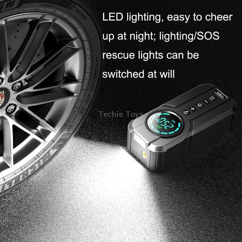 YX1819 Car Wired Portable Air Pump Electric Vehicle Tire High Power Inflator(Black)