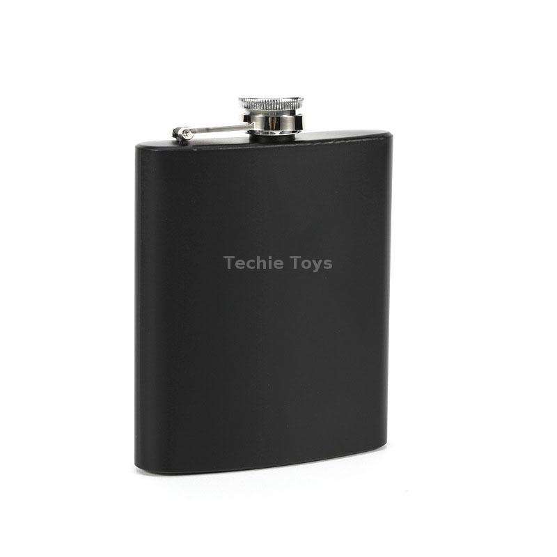 6oz 304 Stainless Steel Matte Black Paint Flagon Whiskey Vodka Wine Pot Hip Flask