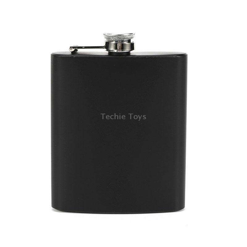 7oz 304 Stainless Steel Matte Black Paint Flagon Whiskey Vodka Wine Pot Hip Flask