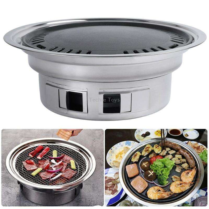 Home Multifunctional Adjustable Fire Barbecue Grill, Size: S (Grill Pan)