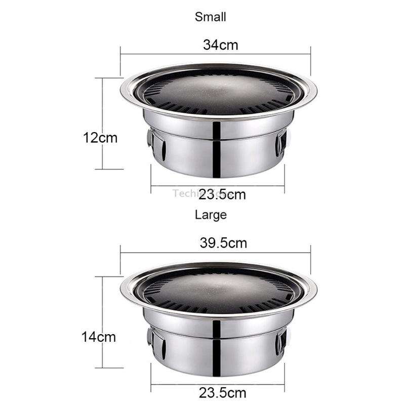 Home Multifunctional Adjustable Fire Barbecue Grill, Size: S (Grill Pan)