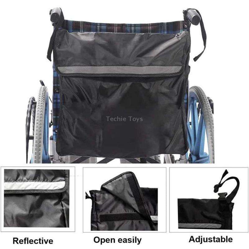 LYHSND-1 Outdoor Portable Wheelchair Hanging Storage Bags(Black)