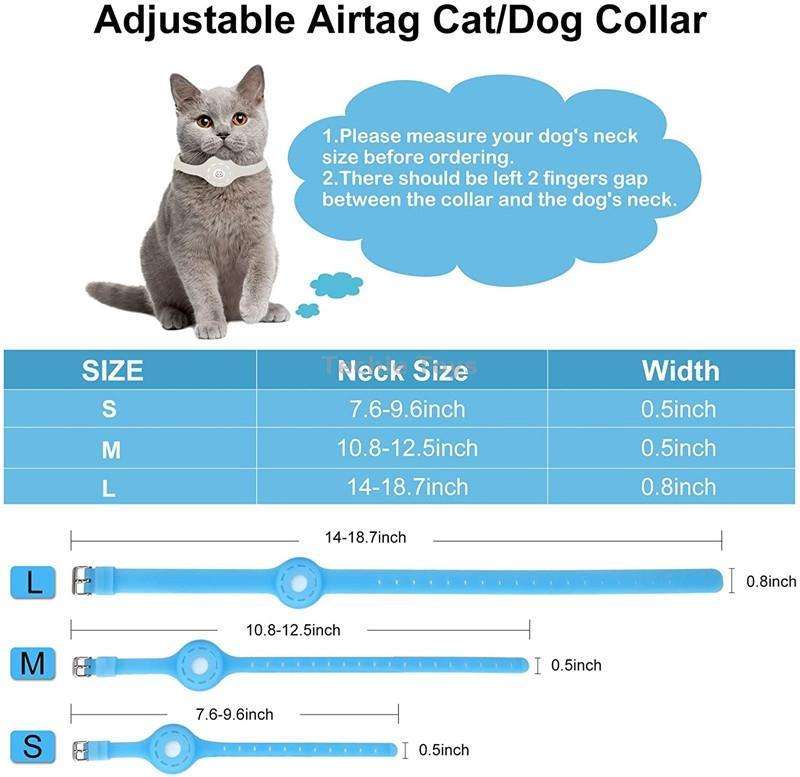 Pet Luminous Collar Locator Cover for Airtag, Specification: M(Luminous Green)