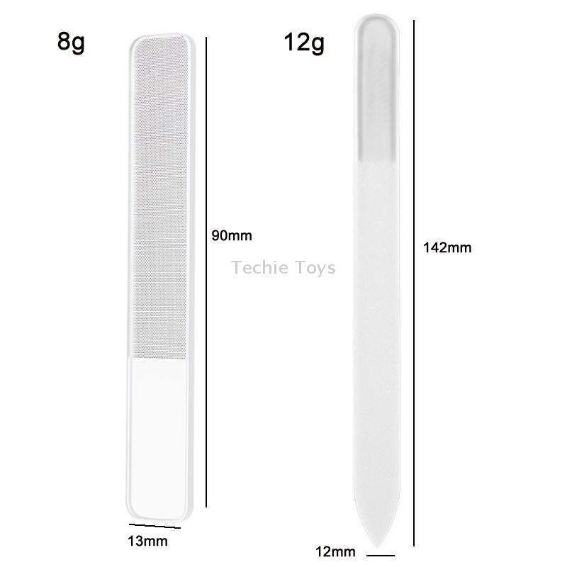 6 PCS Transparent Nano Glass Polished Nail File, Specification: Glass File Bulk