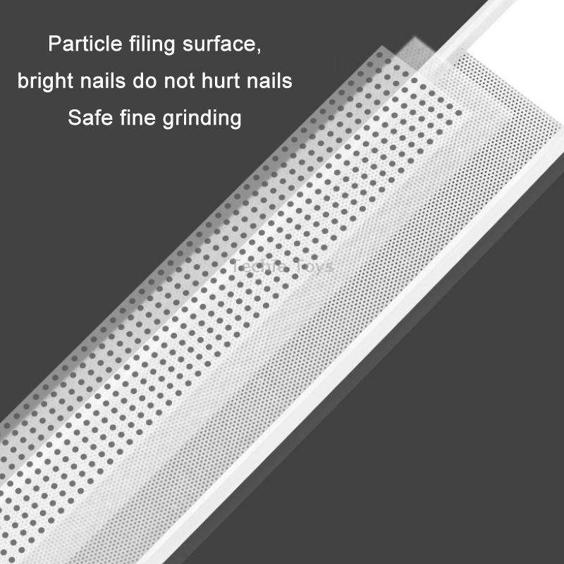 6 PCS Transparent Nano Glass Polished Nail File, Specification: Glass File Bulk