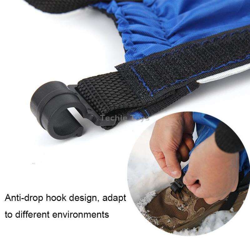 04 Outdoor Short Mountaineering Anti-Snow Leg Covers(Black)