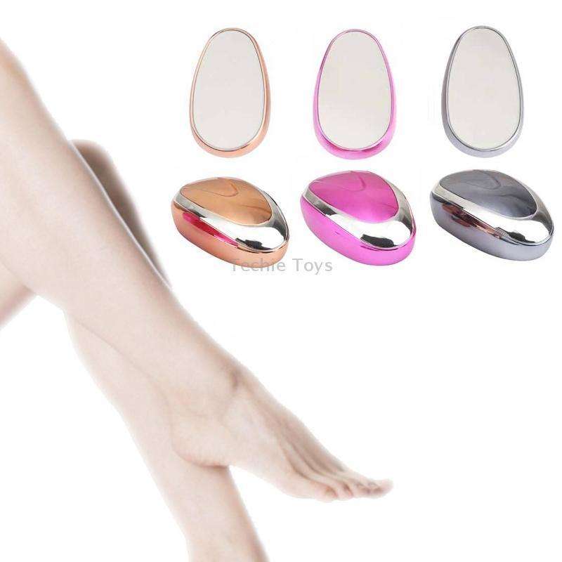 Lady Manual Epilator Crystal Gentle Exfoliating Glass Hair Removal Device(Rose Gold)